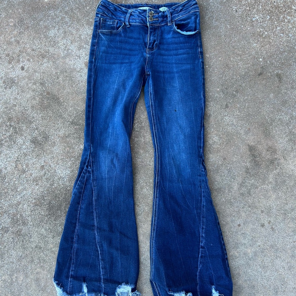 KanCan Dark Blue Flare Jeans